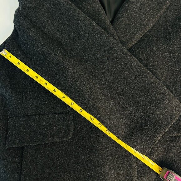 VTG Forecaster of Boston Long Wool Coat Velvet Trim Preppy Old Money Womens 16 B - Picture 13 of 13